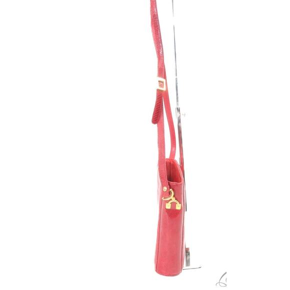 VINTAGE VOTANO WOMEN 
PURSE MADE IN ITALY RED GENUINE LIZARD SKIN - Picture 4 of 4